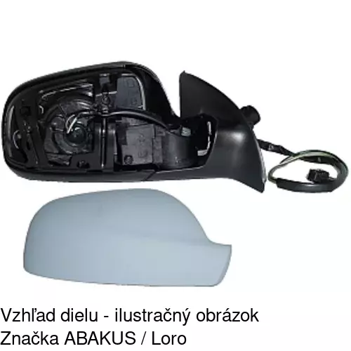 Rám vonkajšieho zrkadla 571055PM /POLCAR/ - obr. 5