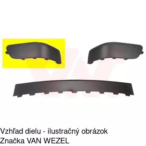 Lišta nárazníka 571096-7 /POLCAR/ - obr. 1