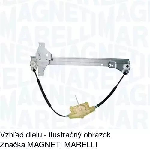 Mechanizmus sťahovania okna elektrický bez motora 5710PSG5 /POLCAR/ - obr. 1