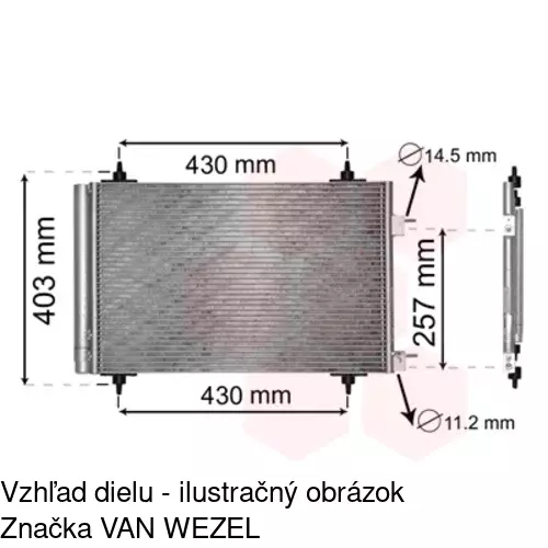 Chladiče klimatizácie 5711K8C1 /POLCAR/ - obr. 5