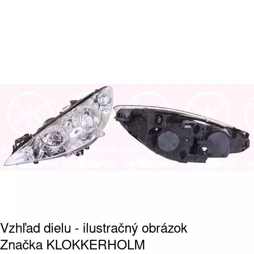 Hlavný reflektor 571210-E /POLCAR/ - obr. 2