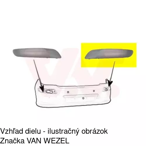 Lišta nárazníka 571296-6 /POLCAR/ - obr. 1