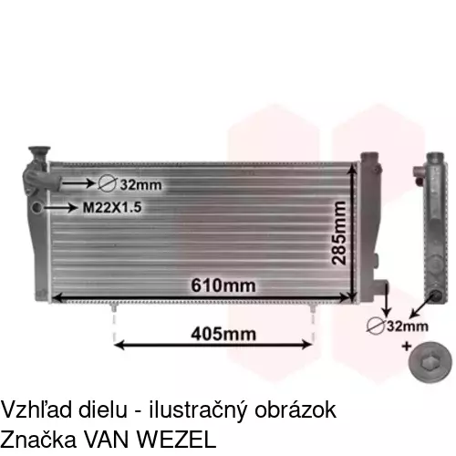 Chladiče vody 572208A4 /POLCAR/ - obr. 2
