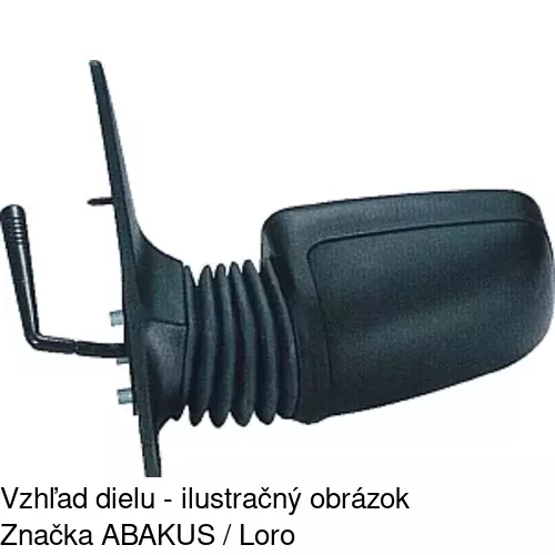Vonkajšie zrkadlo 5722511M /POLCAR/ - obr. 4