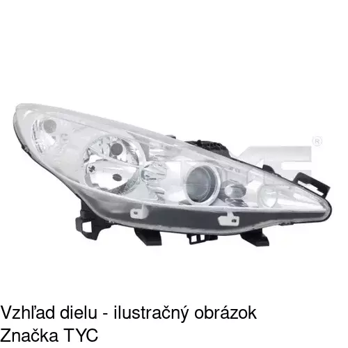 Hlavný reflektor 5724101E /POLCAR/