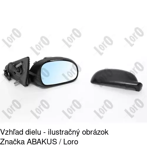 Rám vonkajšieho zrkadla 574655PE /POLCAR/ - obr. 3