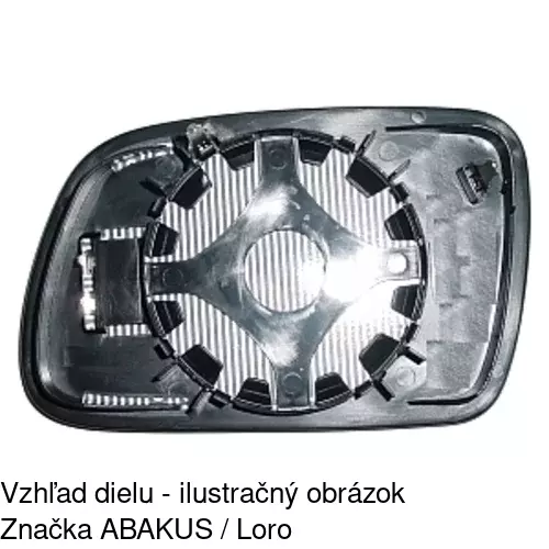 Sklo vonkajšieho zrkadla s držiakom 5748541M /POLCAR/ - obr. 5