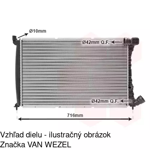 Chladiče vody 576508A5 /POLCAR/ - obr. 2