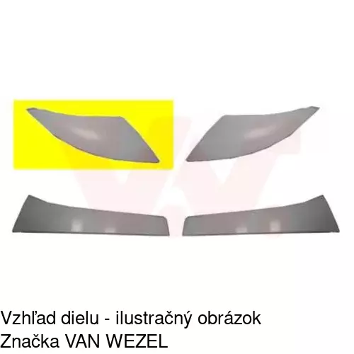 Lišta nad svetlom 577006-4 /POLCAR/ - obr. 1