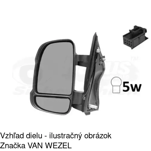 Vonkajšie zrkadlo 5770514E /POLCAR/ - obr. 2
