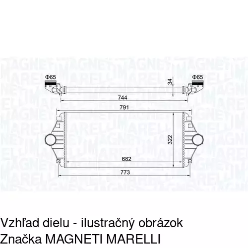 Chladiče vzduchu (Intercoolery) 5786J81X /POLCAR/ - obr. 1
