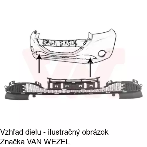 Kryt v nárazníku 57B127-R /POLCAR/ - obr. 1