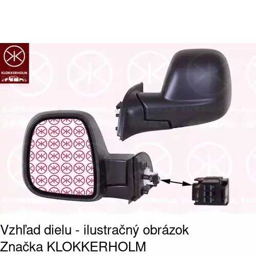 Rám vonkajšieho zrkadla 57U155TM /POLCAR/ - obr. 3