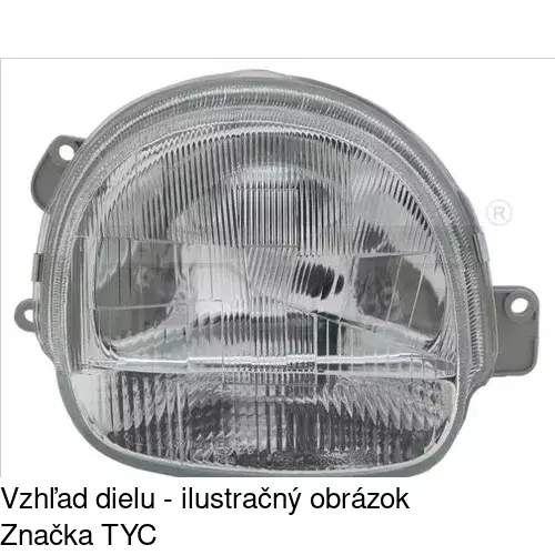 Hlavný reflektor 6004101E /POLCAR/ - obr. 2