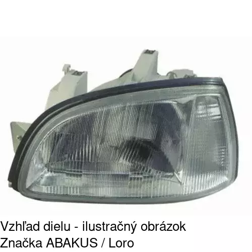 Hlavný reflektor 6006094E /POLCAR/ - obr. 2