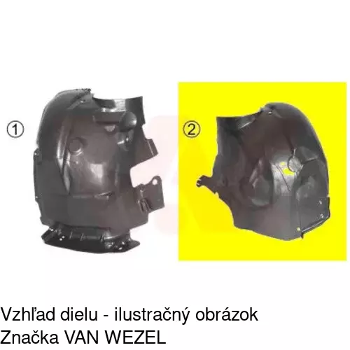 Podblatník (plast) 6007FL4Q /POLCAR/ - obr. 1