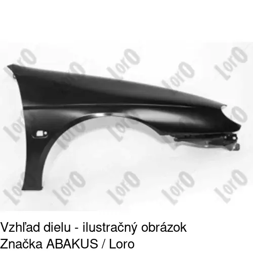 Predný blatník 601101 /POLCAR/ - obr. 3