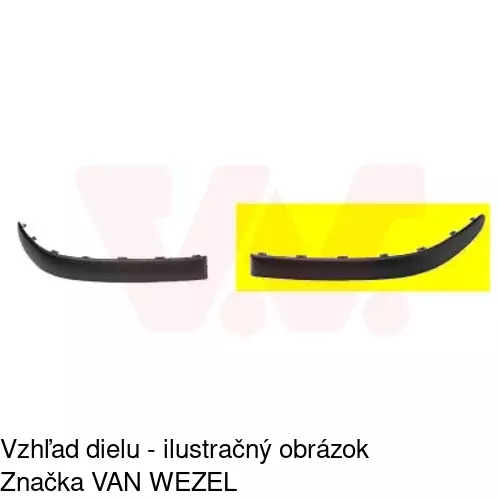 Lišta nárazníka 601107-6 /POLCAR/ - obr. 1