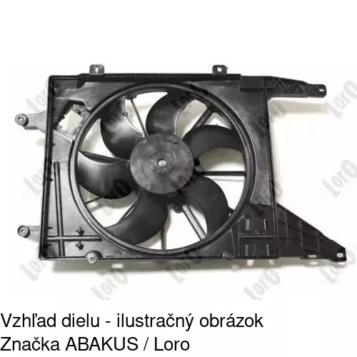Ventilátor bez krytu / podpery 601223U3 /POLCAR/ - obr. 4