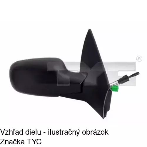 Vonkajšie zrkadlo 6012513M /POLCAR/ - obr. 4