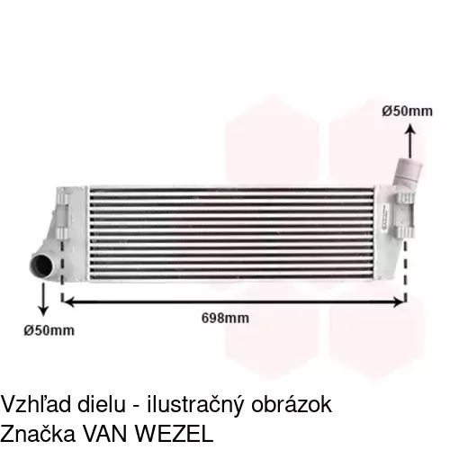 Chladiče vzduchu (Intercoolery) 6012J8-1 /POLCAR/ - obr. 4
