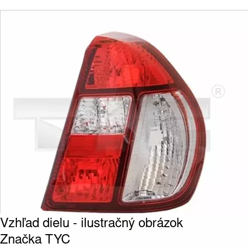Zadné svetlo POLCAR 6016873E