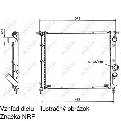 Chladiče vody 602108A1 /POLCAR/ - obr. 1