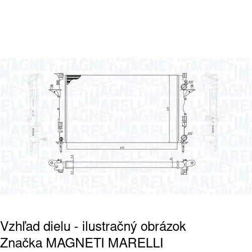 Chladiče vody 603708A1 /POLCAR/ - obr. 1