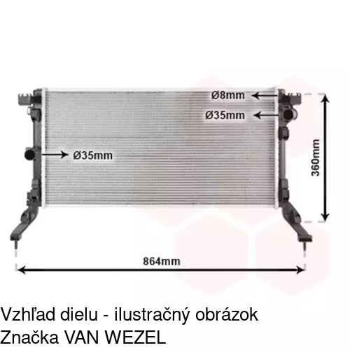 Chladiče vody 603908-2 /POLCAR/ - obr. 2