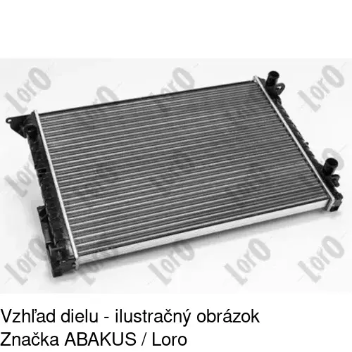 Chladiče vody 605008A4 /POLCAR/ - obr. 1
