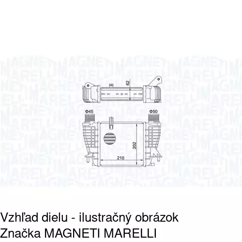 Chladiče vzduchu (Intercoolery) 6056J8-2 /POLCAR/ - obr. 1