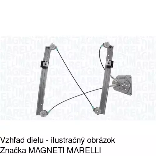 Mechanizmus sťahovania okna elektrický bez motora 6056PSG1 /POLCAR/ - obr. 3