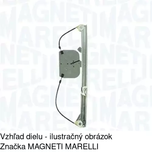Mechanizmus sťahovania okna elektrický bez motora 6056PSG3 /POLCAR/ - obr. 1