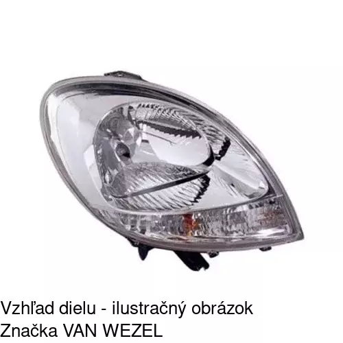 Hlavný reflektor 6061106E /POLCAR/ - obr. 3