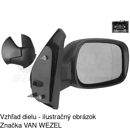 Vonkajšie zrkadlo 6061524M /POLCAR/ - obr. 5
