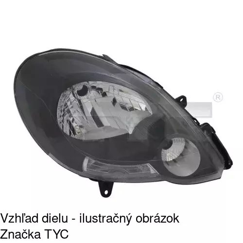 Hlavný reflektor 6062092E /POLCAR/ - obr. 1