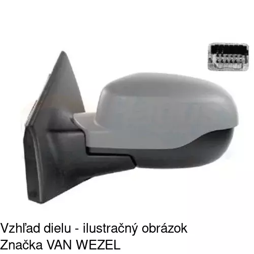 Vonkajšie zrkadlo 6064524M /POLCAR/ - obr. 1