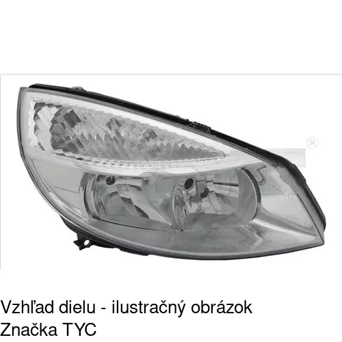Hlavný reflektor POLCAR 607110-H
