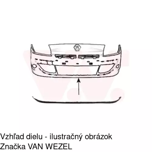 Spojler predného nárazníka 607325 /POLCAR/ - obr. 2