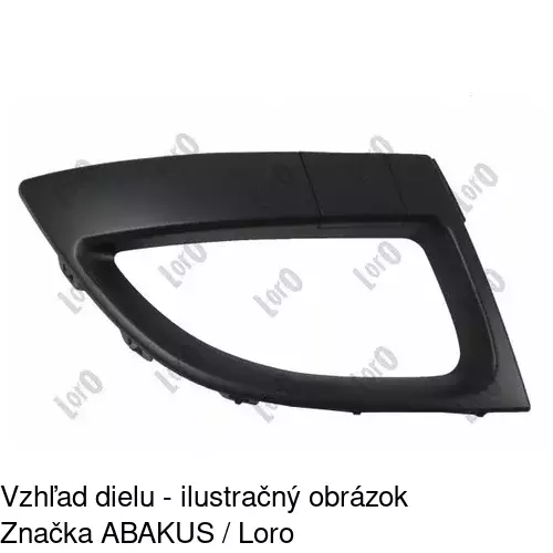 Rámik krytky nárazníka 607327-4 /POLCAR/ - obr. 2