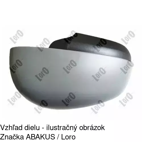 Rám vonkajšieho zrkadla 60A255PM /POLCAR/ - obr. 4