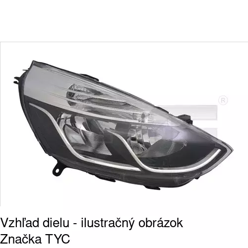 Hlavný reflektor POLCAR 60B1091E