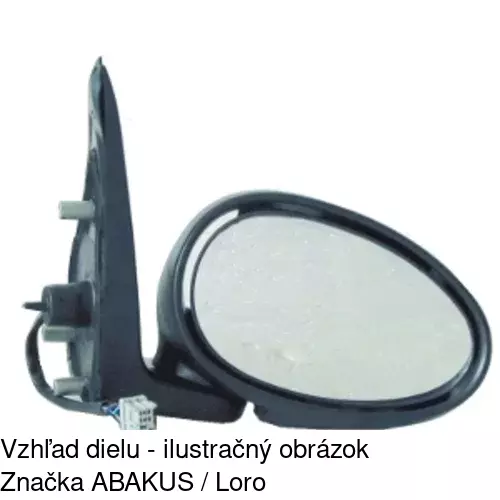 Vonkajšie zrkadlo 6325524E /POLCAR/ - obr. 1