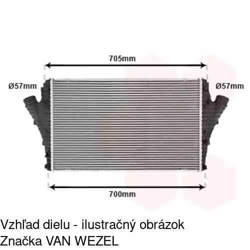 Chladiče vzduchu (Intercoolery) 6530J81X /POLCAR/ - obr. 2