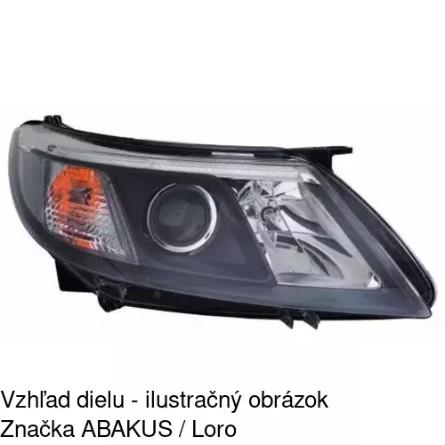Hlavný reflektor 653110-E /POLCAR/ - obr. 1