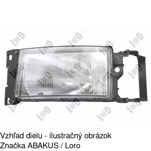 Hlavný reflektor 6603100E /POLCAR/ - obr. 2
