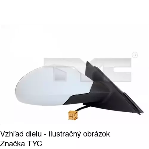 Vonkajšie zrkadlo 6722515E /POLCAR/ - obr. 3