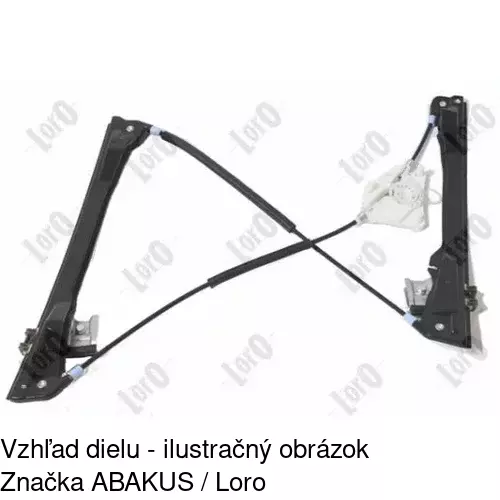 Mechanizmus sťahovania okna elektrický bez motora 6730PSG2E /POLCAR/ - obr. 5
