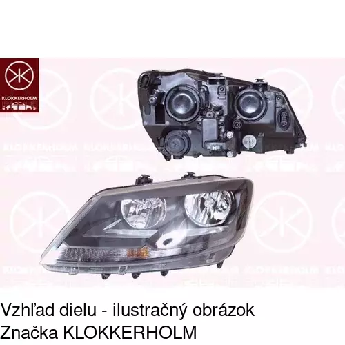 Hlavný reflektor 675209-E /POLCAR/