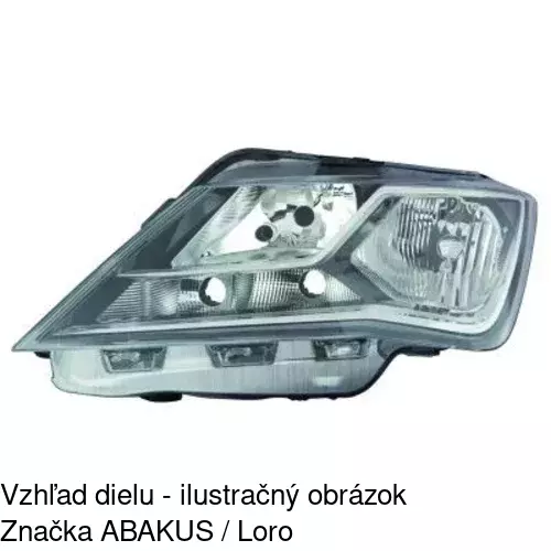 Hlavný reflektor 67B209-V /POLCAR/ - obr. 1